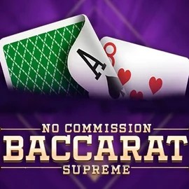 Baccarat Supreme slot logo by OneTouch Games at Rolling Slots Casino