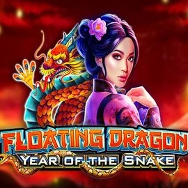 Floating Dragon Year of the Snake game by Pragmatic Play – logo hosted on Rolling Slots Casino