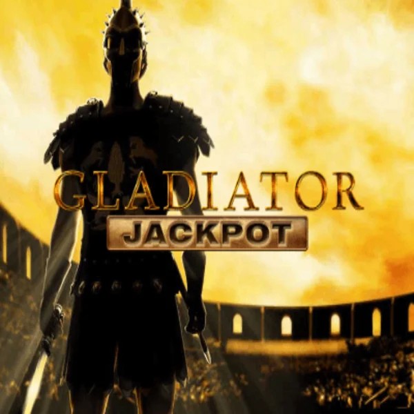 Gladiator Jackpot online game logo by Playtech on rollingslot.eu