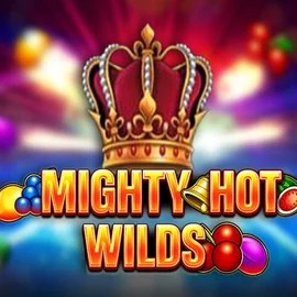 Mighty Hot Wilds logo by Inspired Gaming at Rolling Slots Casino