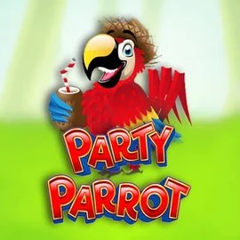 Party Parrot slot logo by Rival at Rolling Slots Casino