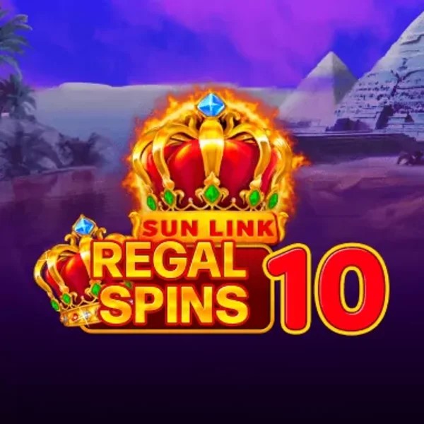 Regal Spins 10 slot logo by PatePlay at Rolling Slots Casino
