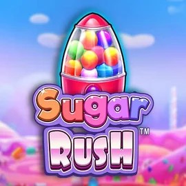 Sugar Rush logo by Pragmatic Play Rolling Slots Casino